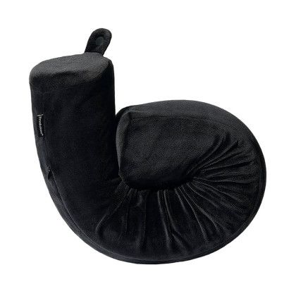 Custom Brookstone Free Form Memory Foam Neck Pillow - Black Back View Custom Brookstone Free Form Memory Foam Neck Pillow - Black Back View