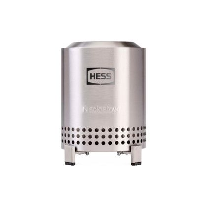 Custom Solo Stove Mesa Tabletop Smokeless Fire Pit - Silver Front View Custom Solo Stove Mesa Tabletop Smokeless Fire Pit - Silver Front View