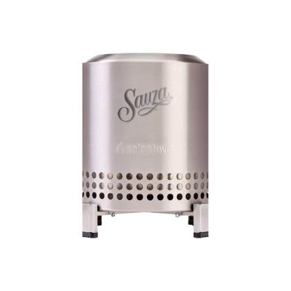 Custom Solo Stove Mesa XL Tabletop Smokeless Fire Pit - Silver Front View Custom Solo Stove Mesa XL Tabletop Smokeless Fire Pit - Silver Front View