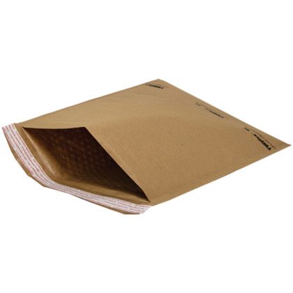 Custom One Color Natural Paper Bubble Mailer - 9.5" x 14.5" - Open View Custom One Color Natural Paper Bubble Mailer - 9.5" x 14.5" - Open View