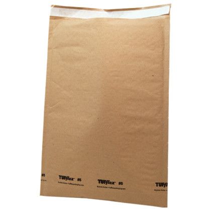 Custom One Color Natural Paper Bubble Mailer - 10.5" x 16" - Back View Custom One Color Natural Paper Bubble Mailer - 10.5" x 16" - Back View