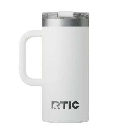 Custom RTIC Road Trip 16 oz Travel Mug (Ceramic Lining) - White Back View Custom RTIC Road Trip 16 oz Travel Mug (Ceramic Lining) - White Back View