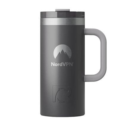 Custom RTIC Road Trip 16 oz Travel Mug (Ceramic Lining) - Graphite Custom RTIC Road Trip 16 oz Travel Mug (Ceramic Lining) - Graphite