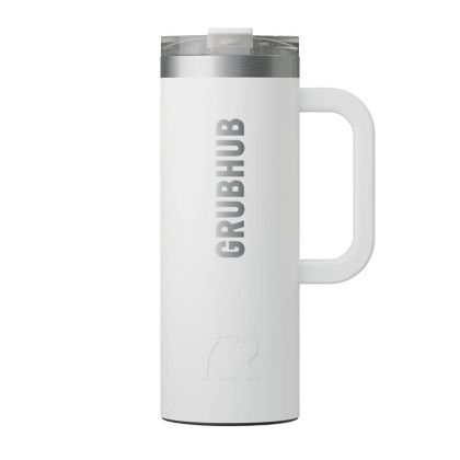 Custom RTIC Road Trip 20 oz Travel Mug (Ceramic Lining) - White Custom RTIC Road Trip 20 oz Travel Mug (Ceramic Lining) - White