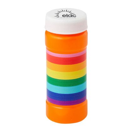 Custom 2 oz. Pride Bubbles Imprinted On Cap - Orange 