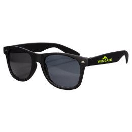 Custom Rubberized Finish Fashion Sunglasses - Black Custom Rubberized Finish Fashion Sunglasses - Black