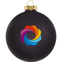 Custom 3.25" Traditional Glass Ornaments - Black Custom 3.25" Traditional Glass Ornaments - Black