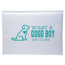 Custom One Color White Paper Bubble Mailer - 9.5" x 14.5'