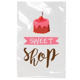 Custom Digital Full Color 2-Sided White Open-Ended Plastic Bag - 6" x 9"