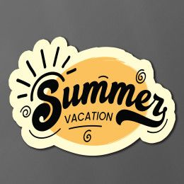 Custom 5" x 4" Vinyl Die Cut Sticker 6 mil Custom 5" x 4" Vinyl Die Cut Sticker 6 mil