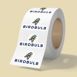 Custom 5" x 3" BOPP stickers on roll - 3.5 mil Custom 5" x 3" BOPP stickers on roll - 3.5 mil