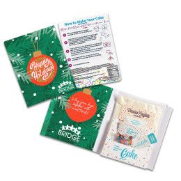 Custom Instacake Holiday Cake in a Card