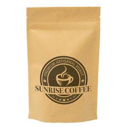 Custom One Color Stand Up Kraft Barrier Pouch - 5" x 8" x 2.5"