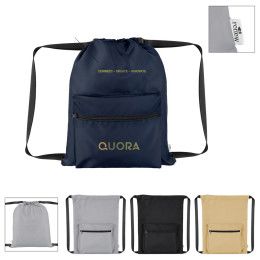 Custom Anywhere RPET Drawstring Bag - All Color