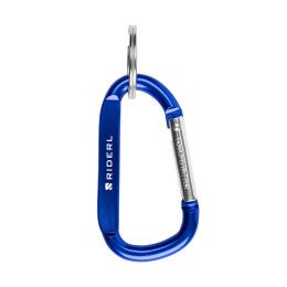 Custom Custom 6mm Carabiner With Split Ring - Blue