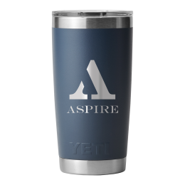 Custom YETI Rambler 20 oz. Tumbler MagSlider Lid - Blue Navy front