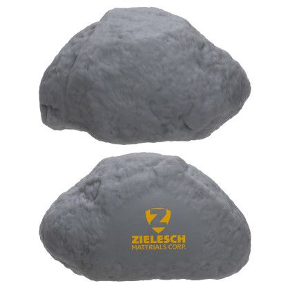 Custom Tuff Rock Stress Reliever - Gray 