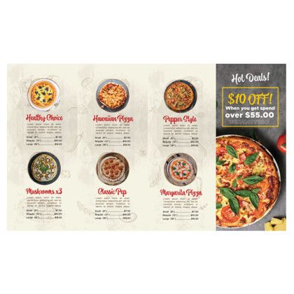 Custom Full Color 2-sided 4-panel Brochure - Front View 