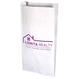 Custom One Color 2-Sided Merchant Paper Bag - 9" x 16" x 2.5" 