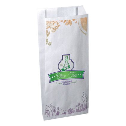 Custom Digital Full Color 1-Sided Merchant Paper Bag with Gusset - 5" x 10" x 2"
