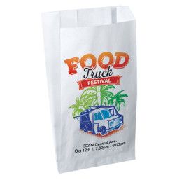 Custom One Color 1-Sided Merchant Paper Bags - 7.5" x 10"