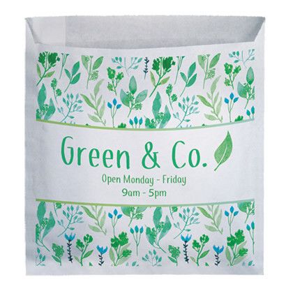 Custom Full Color 1-Sided Large Merchant Paper Bag - 12" x 15" x 2.5" 