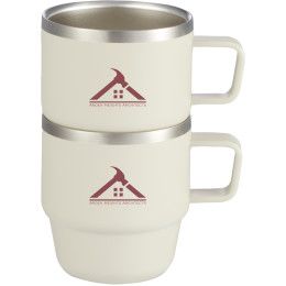 Custom Doppio Stackable Recycled Mug Set 