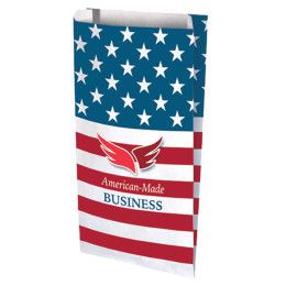 Custom Digital Full Color Merchant 1-Sided Paper Bags - 9" x 16" x 2.5"