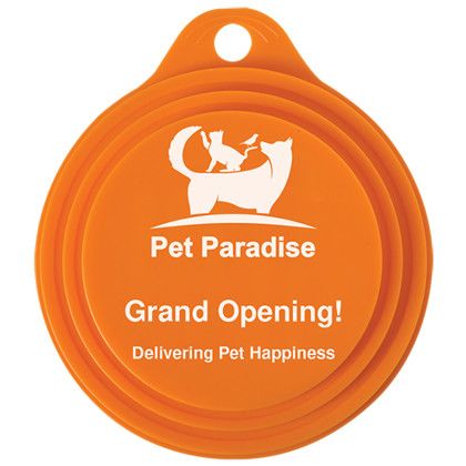 Custom Pet Canned Food Lid - Orange 