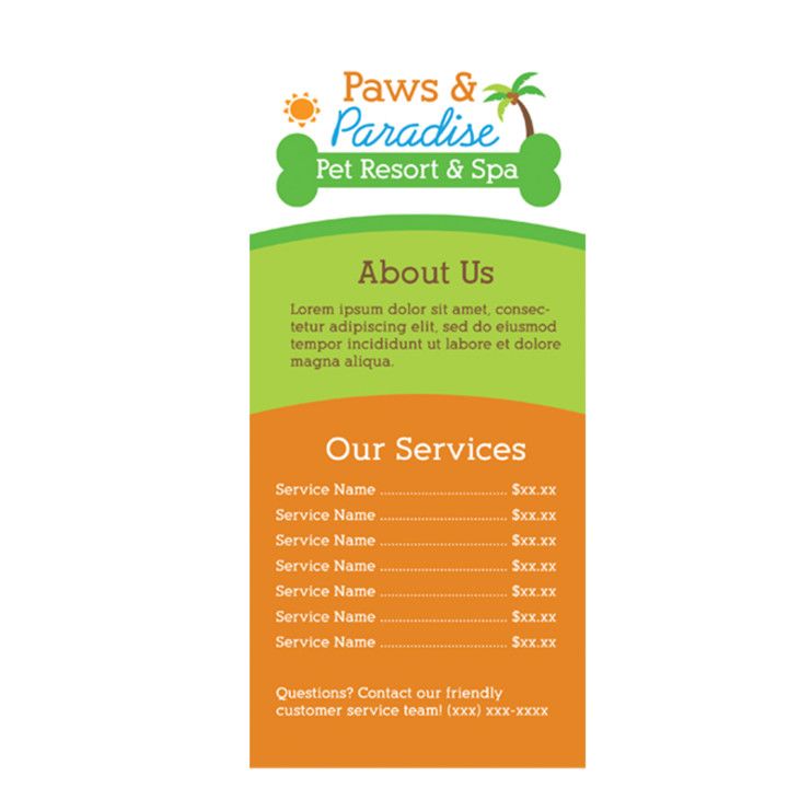 Home2 Rack Card Custom Full-Color 2-Sided Rack Card