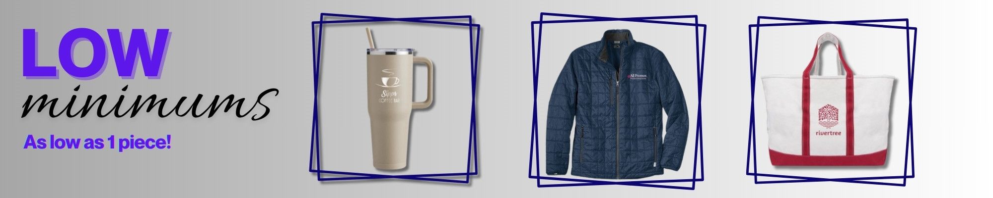 Low Minimum Order Promotional Products