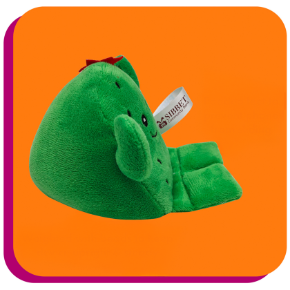 Custom Phone Pals Weighted Plush Phone Holder - Cactus - Green Side View 