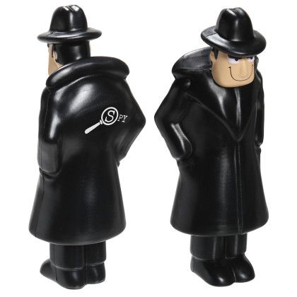Custom Spy Stress Reliever - Black