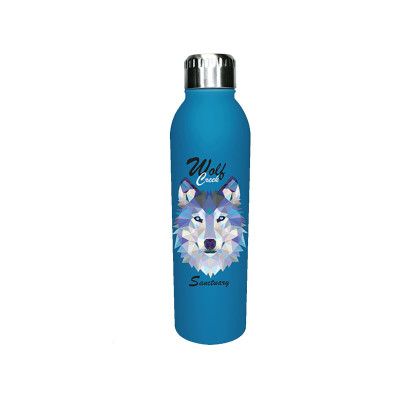 Custom Halcyon 17 oz. Deluxe Bottle Gift Set, Full Color Digital - Bright Blue