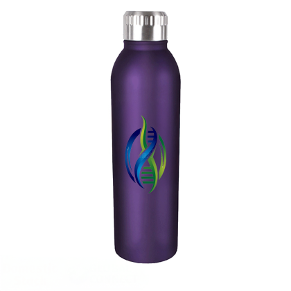 Custom Halcyon 17 oz. Deluxe Bottle Gift Set, Full Color Digital - Metallic Purple