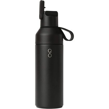 Custom Ocean Bottle GO 17 oz - Black Front View Custom Ocean Bottle GO 17 oz - Black Front View