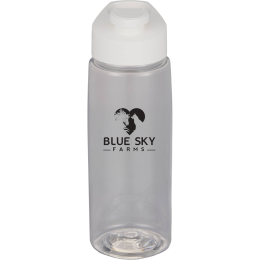 Custom Flair 26 oz Tritan Bottle with Pop-Open Drink-Thru Lid - Clear 