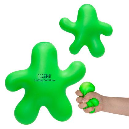 Custom Gel Man Stress Reliever - Lime Green 
