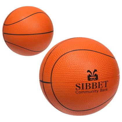 Custom Large Basketball Stress Reliever Custom Large Basketball Stress Reliever