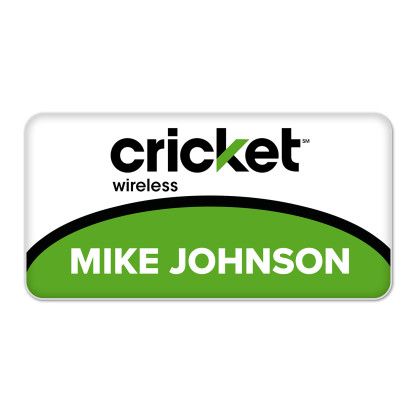 Custom 1/8" Acrylic Name Badge 3" x 1.5" 