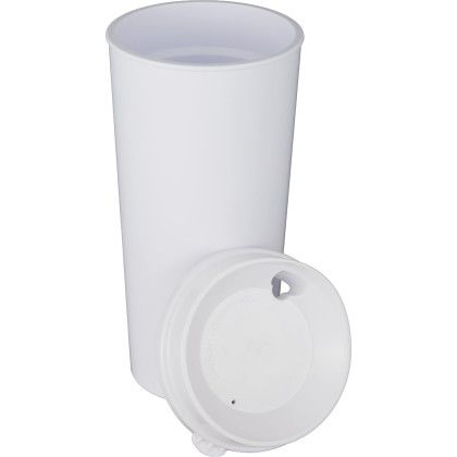 Custom Roadmaster 20 oz Travel Tumbler with Sip-Thru Lid - White Open Cap View Custom Roadmaster 20 oz Travel Tumbler with Sip-Thru Lid - White Open Cap View