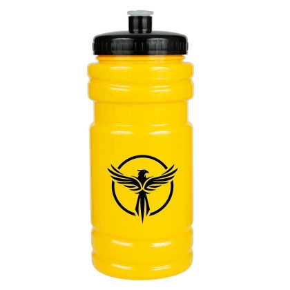 Translucent 20 oz Surf Bottle-Push Pull Lid - Yellow with Black Lid Translucent 20 oz Surf Bottle-Push Pull Lid - Yellow with Black Lid