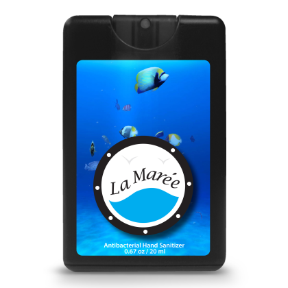 Company Logo Credit Card Style Antibacterial Hand Sanitizer Spray - Black Company Logo Credit Card Style Antibacterial Hand Sanitizer Spray - Black