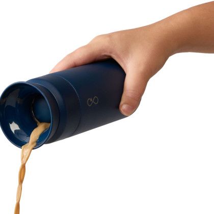 Custom Ocean Bottle Brew Coffee Flask 12 oz - Pouring Custom Ocean Bottle Brew Coffee Flask 12 oz - Pouring