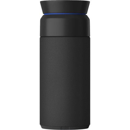 Custom Ocean Bottle Brew Coffee Flask 12 oz - Black Front View Custom Ocean Bottle Brew Coffee Flask 12 oz - Black Front View