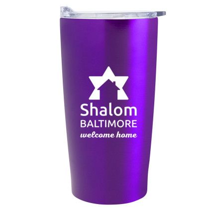 Promotional Vacuum Insulated Stainless Steel Mug with Logo - 20 oz Himalayan Metallic Purple Promotional Vacuum Insulated Stainless Steel Mug with Logo - 20 oz Himalayan Metallic Purple