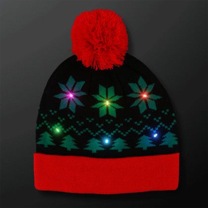 Custom Light Up Christmas Beanie Hat Custom Light Up Christmas Beanie Hat