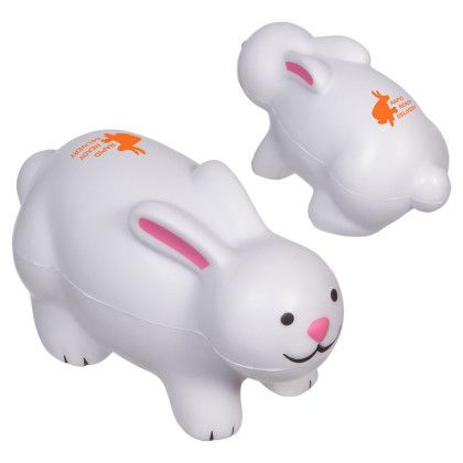 Custom Rabbit Stress Reliever - White