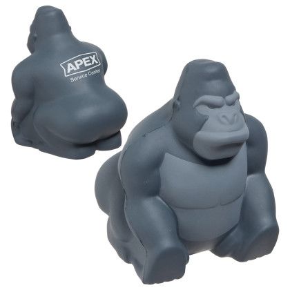 Custom Gorilla Stress Reliever - Gray