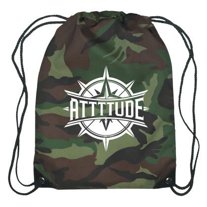 Custom Drawstring Gym Bags | Drawstring Sports Pack with Reinforced Corners | Cheap Promotional Backpacks - GREEN CAMO Custom Drawstring Gym Bags | Drawstring Sports Pack with Reinforced Corners | Cheap Promotional Backpacks - GREEN CAMO
